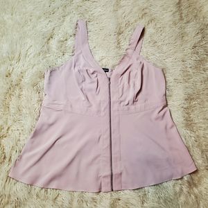Torrid Zippered Peplum Tank